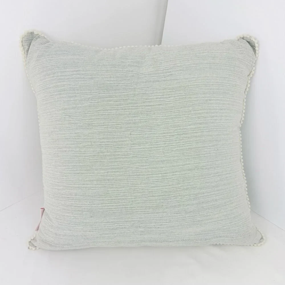 Spring Gatherings Three Bunny Light Blue Textured Seasonal Easter Accent Pillow